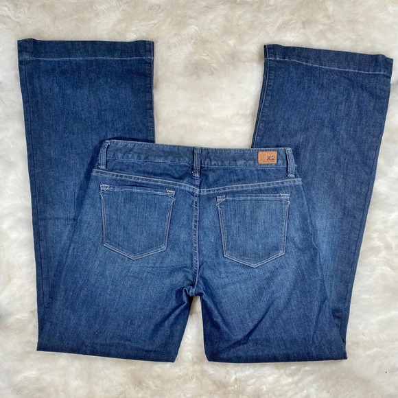 X2 Quality Denim Woman's Dark Wash Boot Cut Stretch Jeans Sz 6 - Picture 5 of 9
